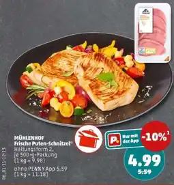 PENNY MÜHLENHOF Frische Puten-Schnitzel Angebot