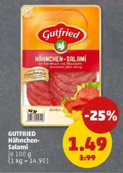 PENNY GUTFREID Hähnchen-Salami Angebot
