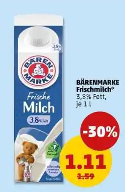 PENNY BÄRENMARKE Frischmilch Angebot