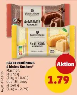 PENNY BÄCKERKRÖNUNG 4 kleine Kuchen Angebot