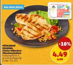 PENNY MÜHLENHOF REGIONAL Frische Hähnchen-Minutenschnitzel Angebot