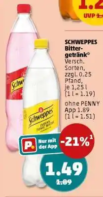 PENNY SCHWEPPES Bittergetränk Angebot