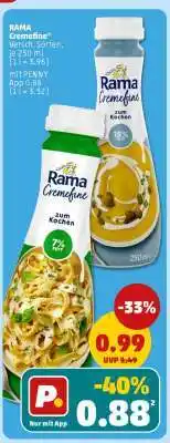 PENNY RAMA Cremefine Versch. Sorten, je 250 ml Angebot