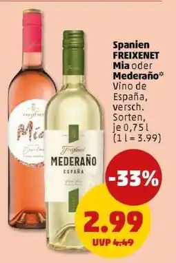 PENNY Spanien FREIXENET Mia oder Mederano Angebot