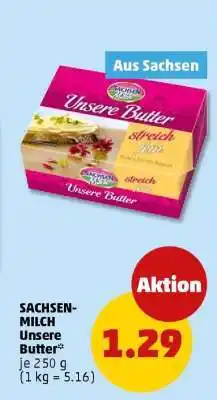 PENNY SACHSEN-MILCH Unsere Butter Angebot