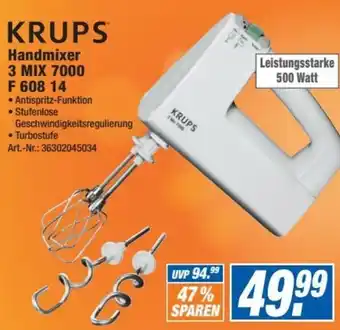 Expert Technomarkt Krups Handmixer 3 Mix 7000 F 608 14 Angebot