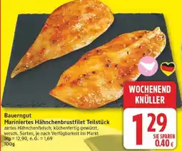 Edeka Bauerngut Mariniertes Hähnchenbrustfilet Teilstück Angebot