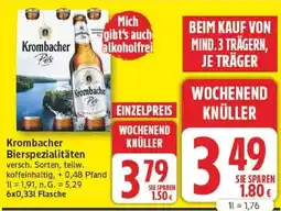 Edeka Krombacher Bierspezialitäten Angebot
