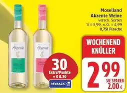 Edeka Moselland Akzente Weine Angebot