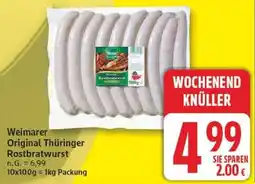 Edeka Weimarer Original Thüringer Rostbratwurst Angebot