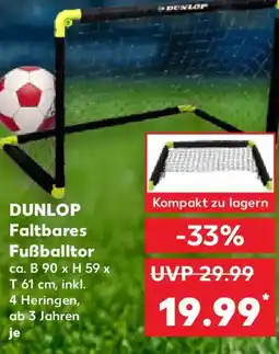 Kaufland DUNLOP Faltbares Fußballtor Angebot
