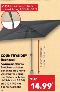 Kaufland COUNTRYSIDE Rechteck- Sonnenschirm Angebot