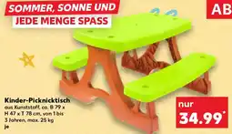 Kaufland Kinder-Picknicktisch Angebot