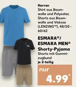 Kaufland ESMARA/ ESMARA MEN Shorty-Pyjama Herren Angebot