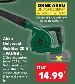 Kaufland PARKSIDE Akku- Universal- Gebläse 20 V PAUGB Angebot