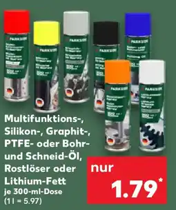 Kaufland PARKSIDE Multifunktions-, Silikon-, Graphit-, PTFE- oder Bohr- und Schneid-ÖI, Rostlöser oder Lithium-Fett Angebot