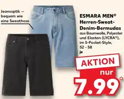 Kaufland ESMARA MEN Herren-Sweat- Denim-Bermudas Angebot