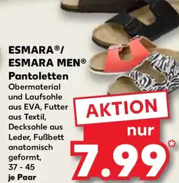 Kaufland ESMARA/ ESMARA MEN Pantoletten Angebot