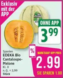Marktkauf Spanien EDEKA Bio Cantaloupe- Melone Angebot