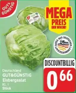 Marktkauf GUT&GÜNSTIG Eisbergsalat Angebot