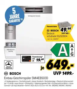 MEDIMAX Bosch einbau-geschirrspüler smi4ebs03d Angebot