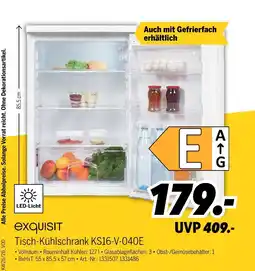 MEDIMAX Exquisit tisch-kühlschrank ks16-v-040e Angebot