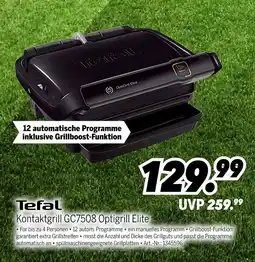 MEDIMAX Tefal kontaktgrill gc7508 optigrill elite Angebot