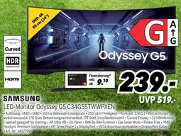 MEDIMAX Samsung led-monitor odyssey g5 c34g55twwpxen Angebot