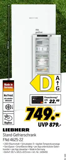 MEDIMAX Liebherr stand-gefrierschrank fnd 4625-22 Angebot