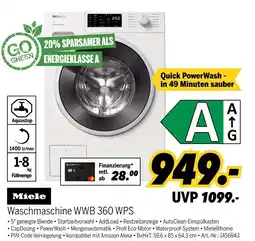 MEDIMAX Miele waschmaschine wwb 360 wps Angebot