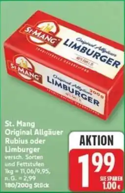 Marktkauf St. Mang Original Allgäuer Rubius oder Limburger Angebot