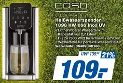 expert Techno Land CASO Heißwasserspender 1898 HW 666 Inox UV Angebot