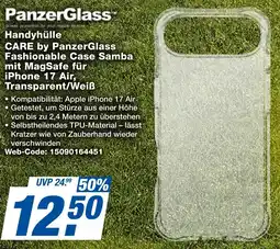 expert Techno Land Handyhülle CARE by PanzerGlass Fashionable Case Samba mit MagSafe für iPhone 17 Air, Transparent/Weiß Angebot