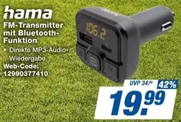 expert Techno Land hama FM-Transmitter mit Bluetooth Funktion Angebot