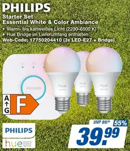 expert Techno Land PHILIPS Starter Set Essential White & Color Ambiance Angebot