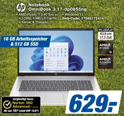 expert Techno Land hp Notebook OmniBook 3 17-dp0655ng Angebot