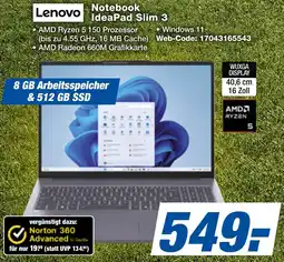 expert Techno Land Lenovo Notebook IdeaPad Slim 3 Angebot
