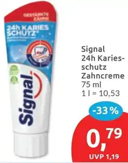 Budni Signal 24h Kariesschutz Zahncreme Angebot
