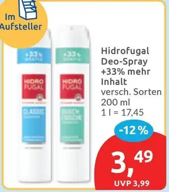 Hidrofugal Deo-Spray +33% mehr Inhalt