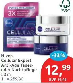 Budni Nivea Cellular Expert Anti-Age Tages- oder Nachtpflege Angebot