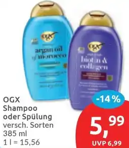 Budni OGX Shampoo oder Spülung Angebot