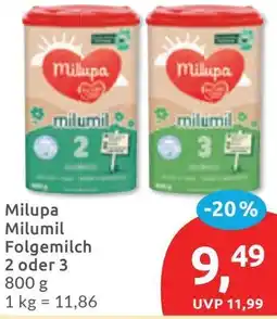 Budni Milupa Milumil Folgemilch 2 oder 3 Angebot