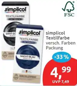 Budni simplicol Textilfarbe Angebot