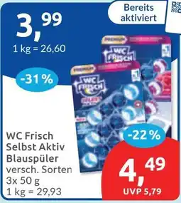 Budni WC Frisch Selbst Aktiv Blauspüler Angebot