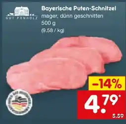 Netto Marken-Discount GUT PONHOLZ Bayerische Puten-Schnitzel Angebot