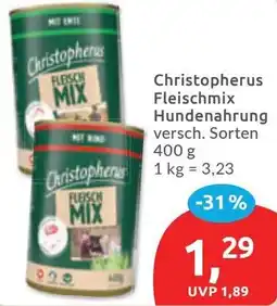 Budni Christopherus Fleischmix Hundenahrung Angebot