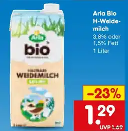 Netto Marken-Discount Arla Bio H-Weidemilch Angebot