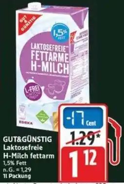 Marktkauf GUT&GÜNSTIG Laktosefreie H-Milch fettarm Angebot