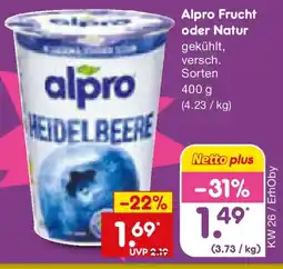 Netto Marken-Discount Alpro Frucht oder Natur Angebot
