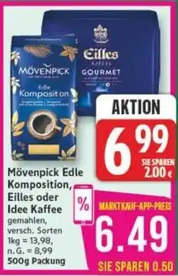 Marktkauf Mövenpick Edle Komposition, Eilles oder Idee Kaffee Angebot